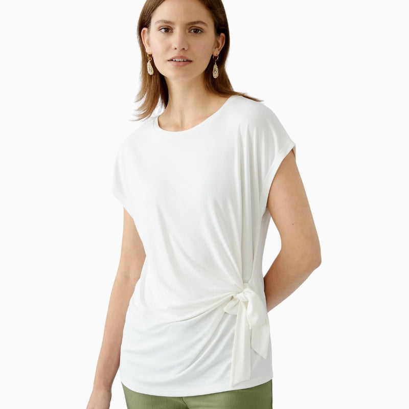 Oui T-Shirt in Cloud Dancer front view