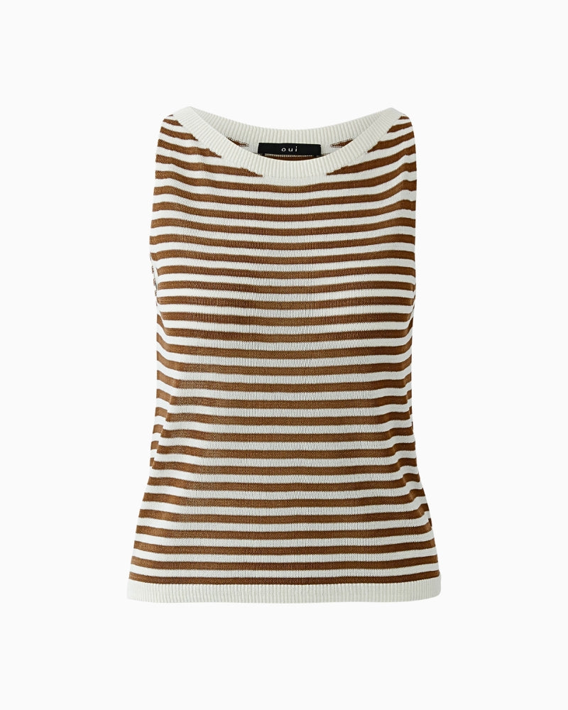 Oui viscose blend top front view