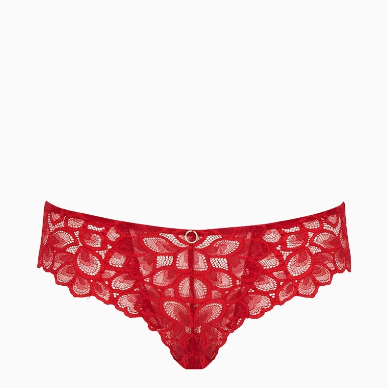 Panache Allure Brazilian brief True Red front view – Áines Boutique