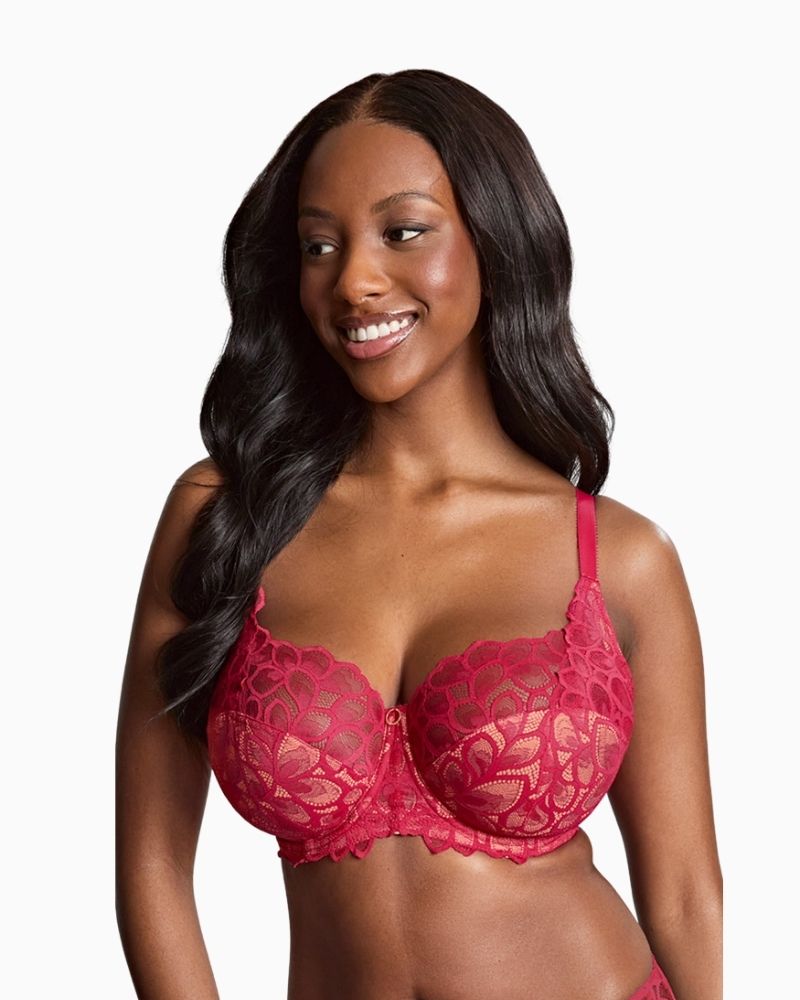 Close-up of Panache Allure bra showing inner side sling for extra uplift