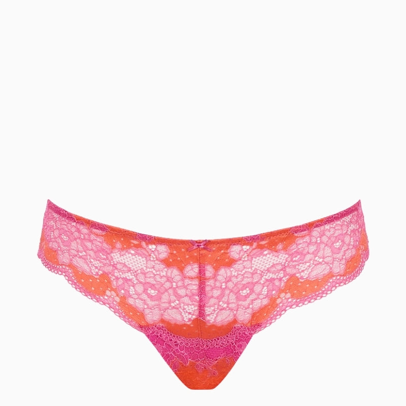 Panache Clara thong Pink Papaya front view – Áines Boutique