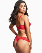 Back view of Panache Envy bra showing full support straps and hook-and-eye closure