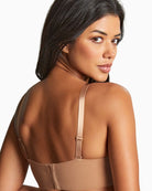 Back Panache 365 strapless bra in honey with smooth moulded cups and bonded neckline