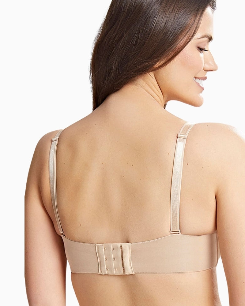 Convertible strapless bra in neutral chai tone for everyday wear