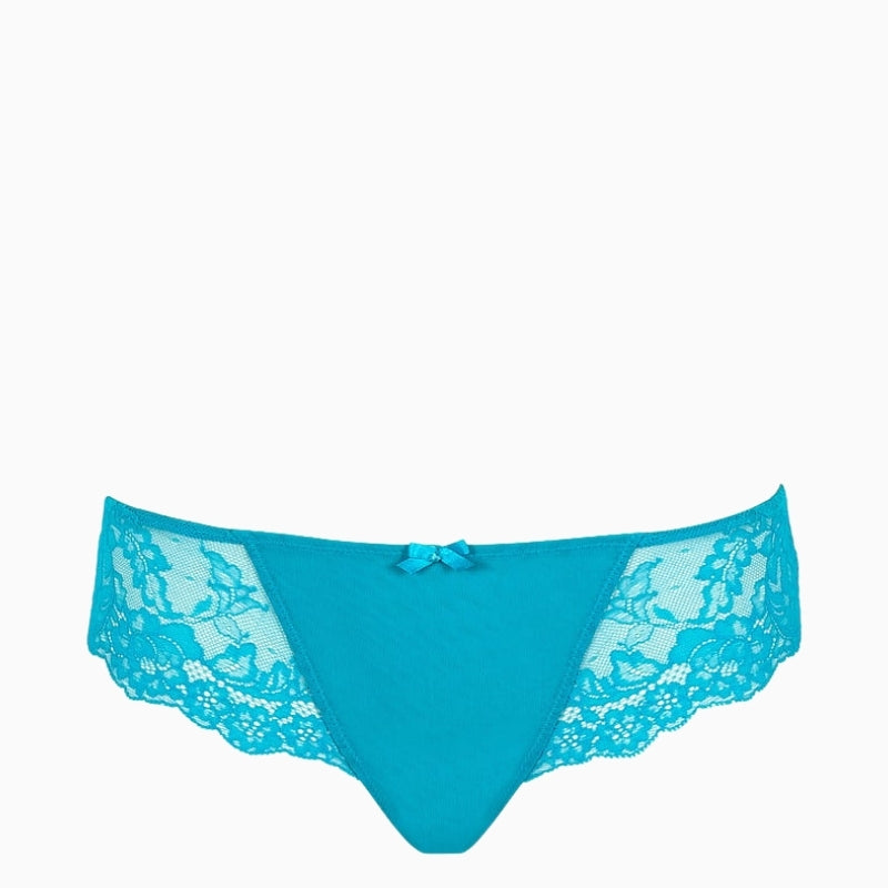 Panache Ana Brazilian Brief in Ocean Blue front view