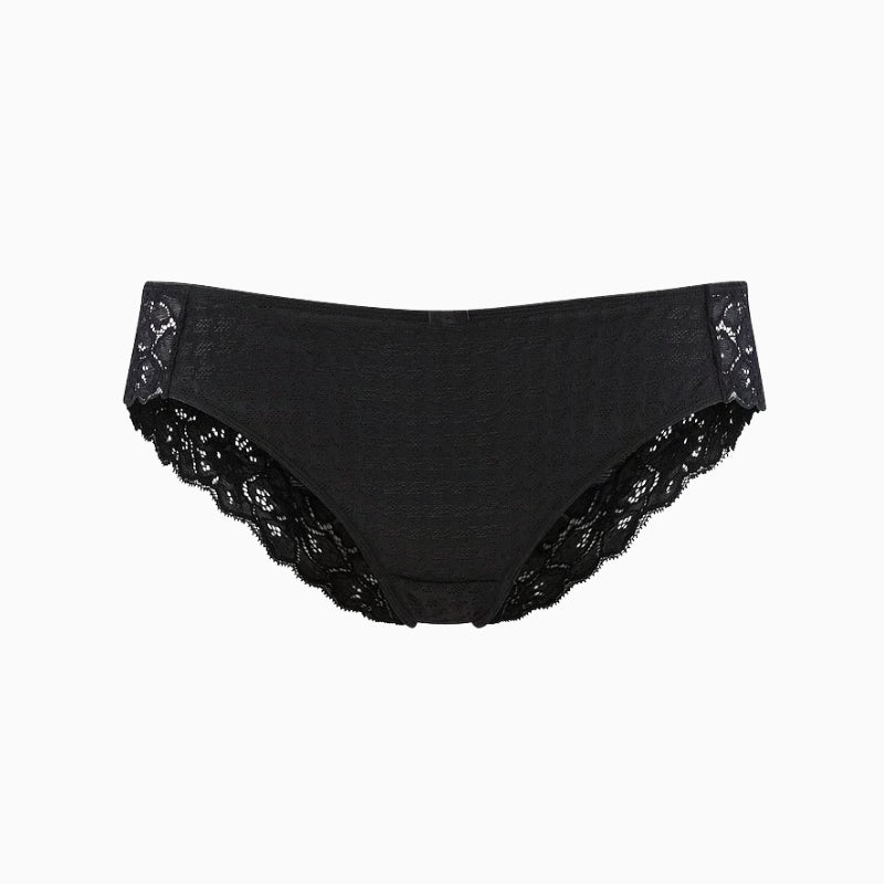 Panache Envy Brief in black jacquard texture detail