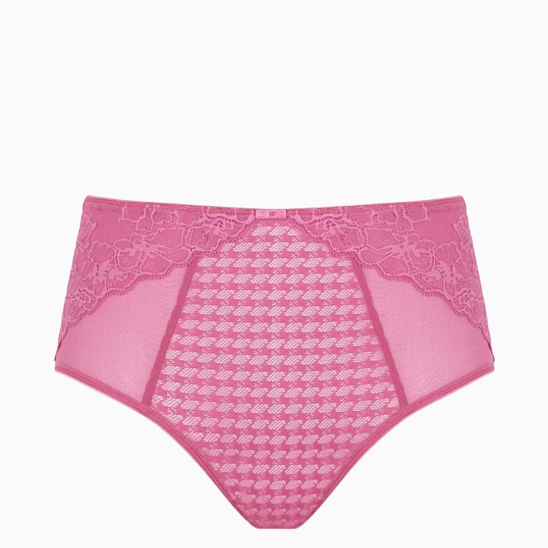 Panache Envy Deep Brief in Fuchsia Pink flat front view
