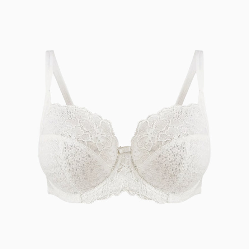 Panache Envy Full Cup Bra in Ivory lace cup detail