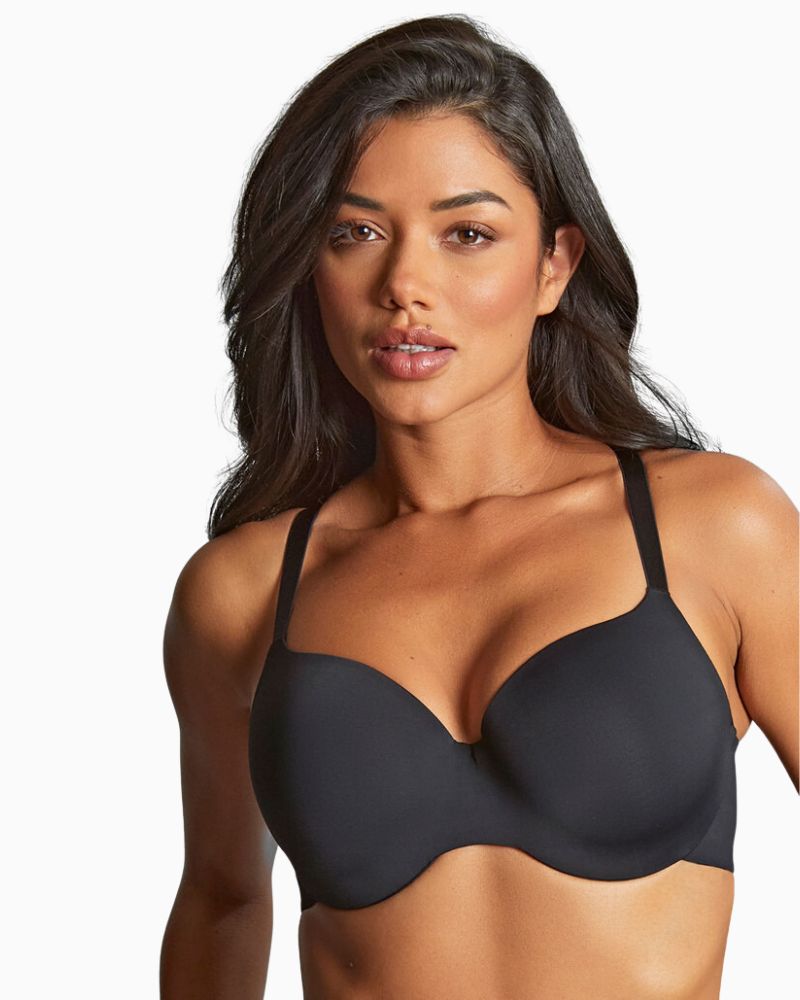 Panache Moulded T Shirt Bra in Black front view