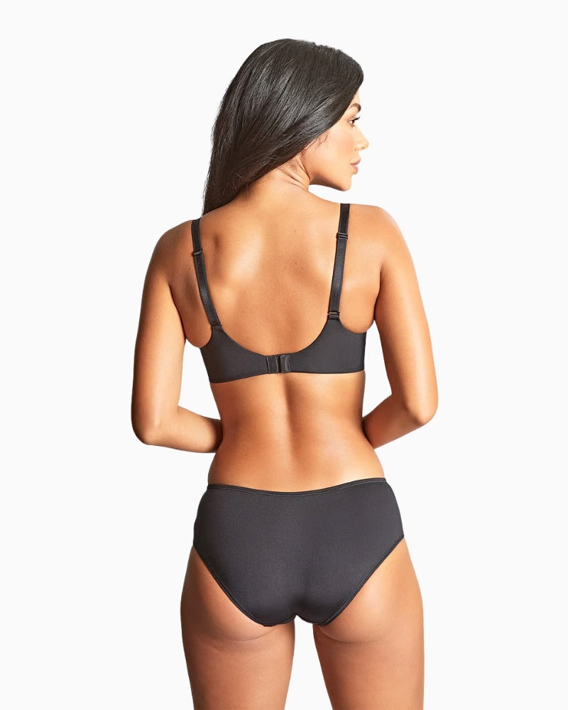 Panache Porcelain Elan Moulded T Shirt Bra in Black back view