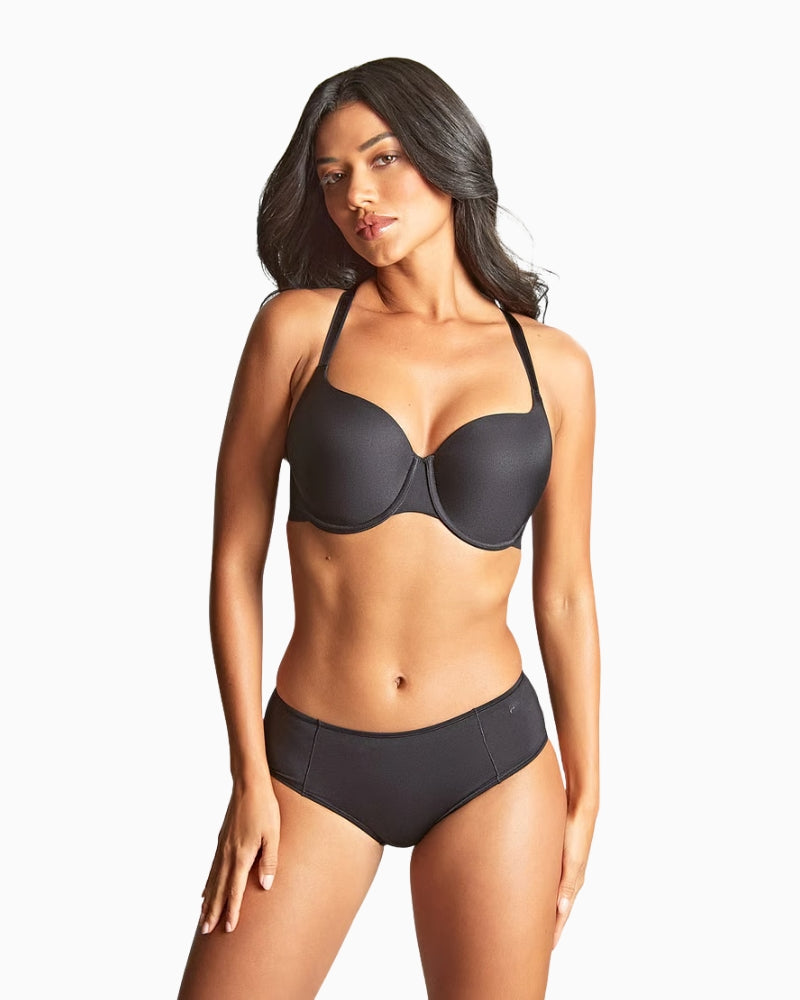 Panache Porcelain Elan Moulded T Shirt Bra in Black front view