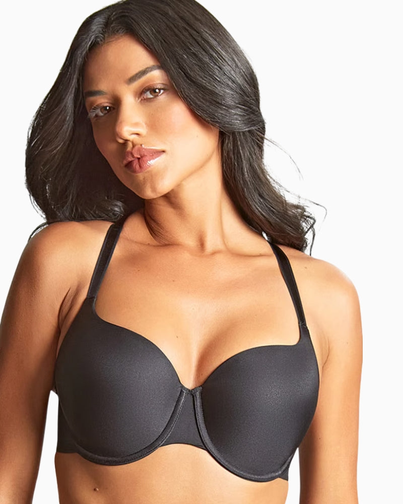 Panache Porcelain Elan Moulded T Shirt Bra in Black front view