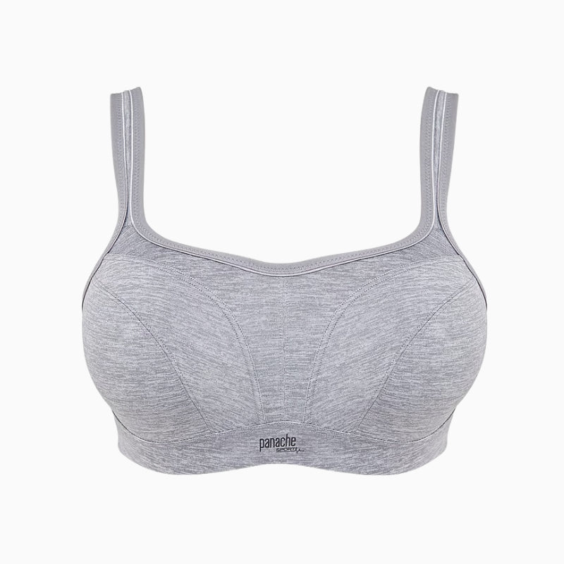 Panache Wired Sports Bra in Grey cup detail