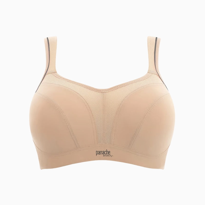 Panache Wired Sports Bra in Latte front detail