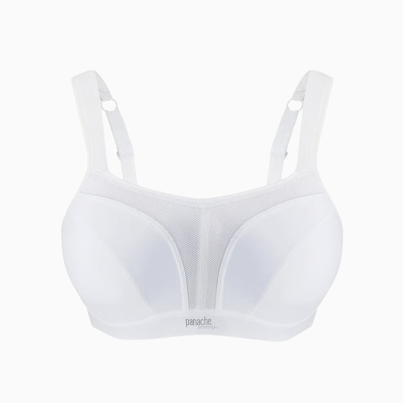 Panache Wired Sports Bra in White front view