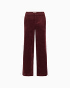 Clarissi wide-leg trousers in cotton blend with regular waist and clean tailored finish