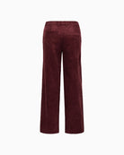 Back view of Clarissi trousers showing straight fit and comfortable fabric blend