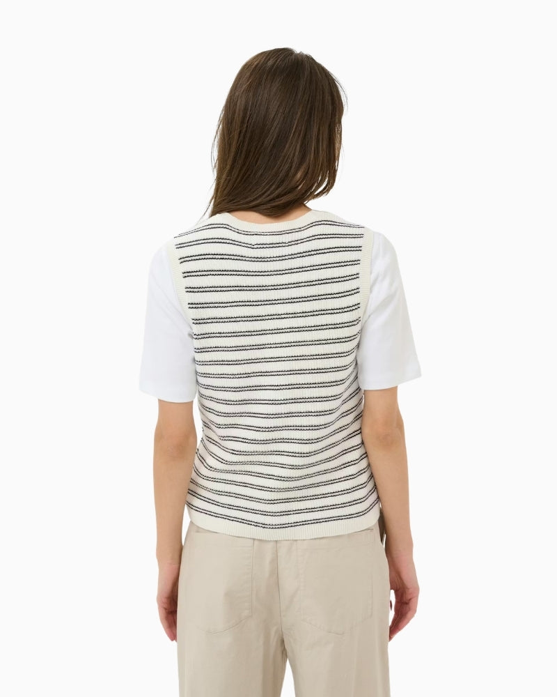 Part Two Gemma knit vest back view – Áines Boutique