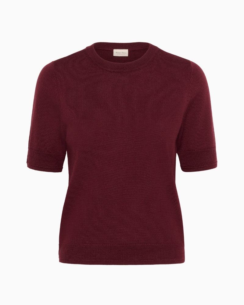 Front view of NatanyaPW pullover showing classic silhouette
