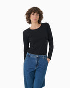 Slim long‑sleeved tee Part Two in  modal cotton blend