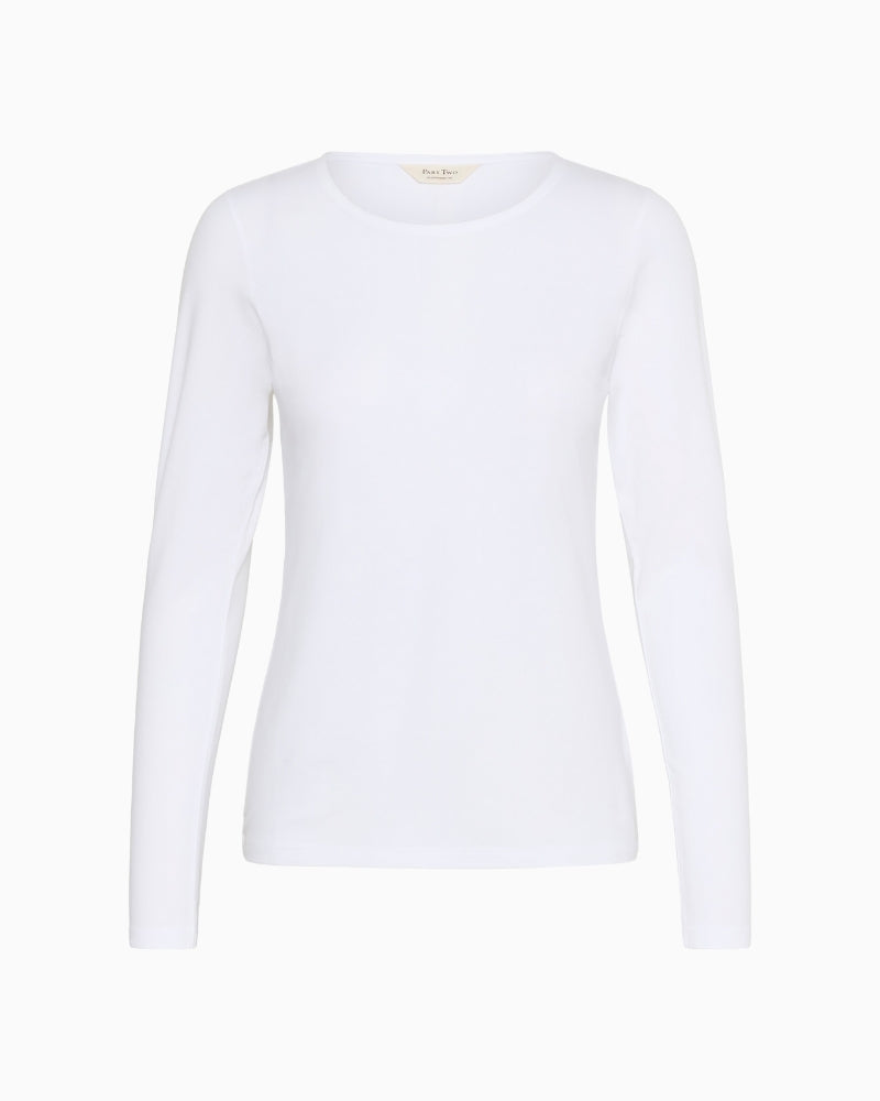 Front view of Nemajaspw tee showing slim fit and long sleeves