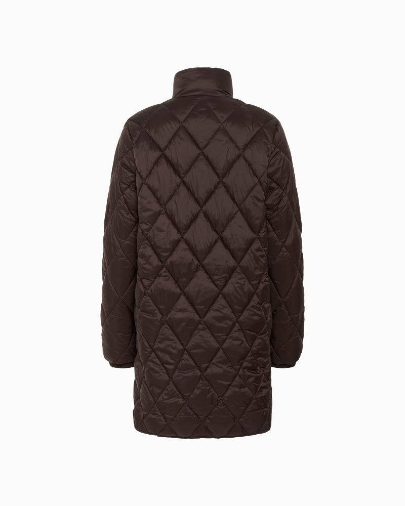 Back view of mid-length Olilas coat