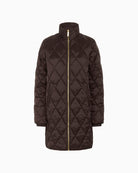 Front view of Part Two Olilas coat in lightweight polyamide