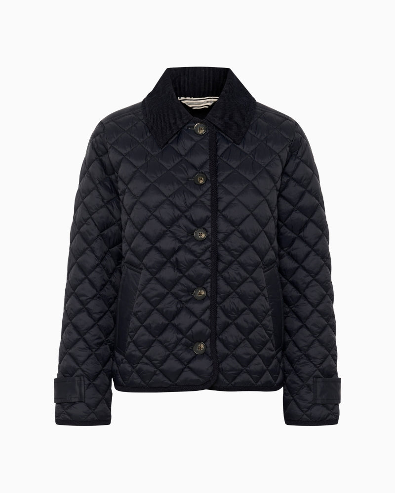 Front view of Safiya relaxed fit lightweight jacket