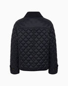 Back view of Safiya jacket with mid-length cut