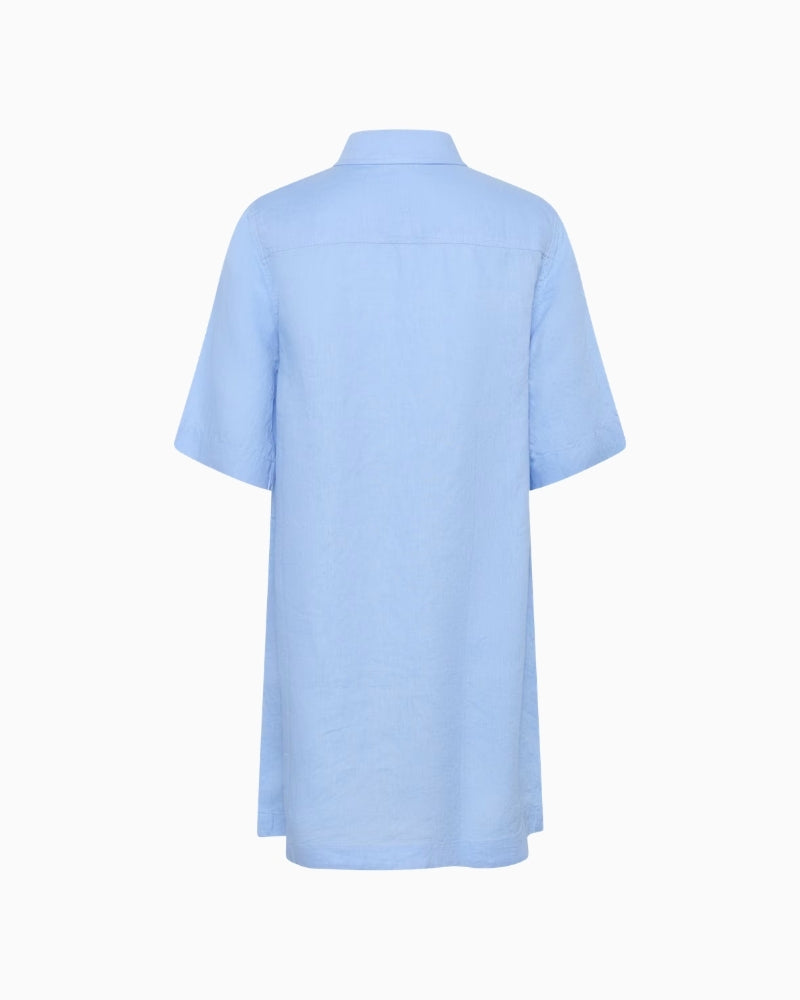 Part Two Sardia linen dress back view white background – Áines Boutique