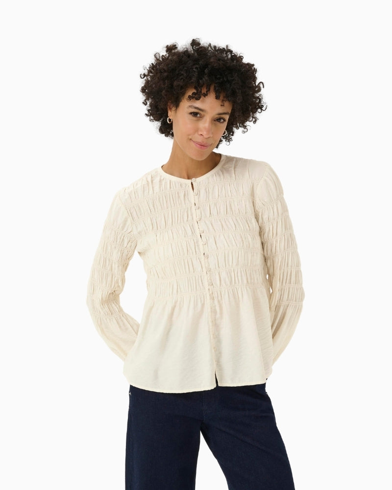 Part Two Siffe cream viscose blend blouse