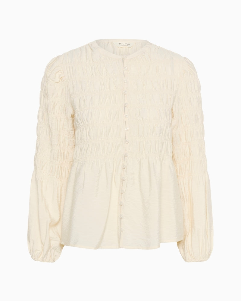 Part Two Siffe cream viscose blend blouse