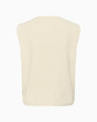 Back of fleece gilet from Part Two with clean straight cut