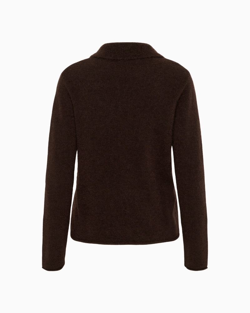 Back of mohair-blend jumper with relaxed shape and soft texture