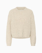 Front view of SindyPW pullover showing relaxed fit and soft texture