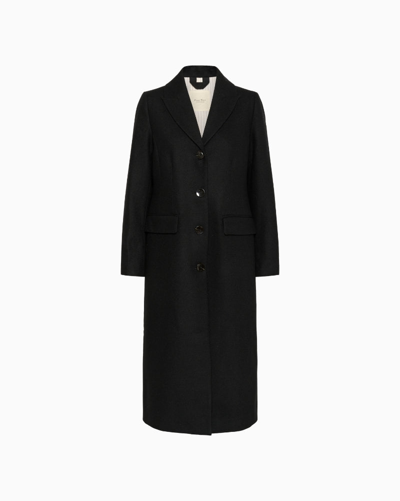 Front view of Part Two Sirina regular fit wool blend coat