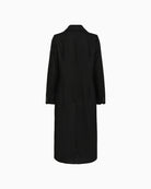 Back view of Sirina coat with smooth drape