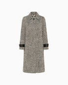 Front view of Part Two Sybille below-knee wool blend coat