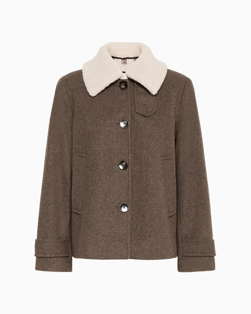 Front view of Part Two Sylvia casual wool blend jacket