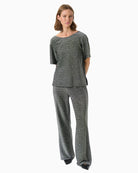 Part Two Verrona top in soft metallic knit with relaxed fit