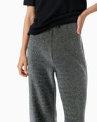 Close-up of metallic thread detail in soft stretch fabric