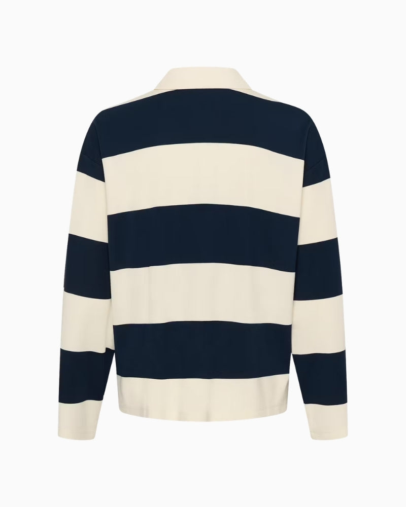 Part Two AmariPW Poloshirt After Midnight Stripe back view