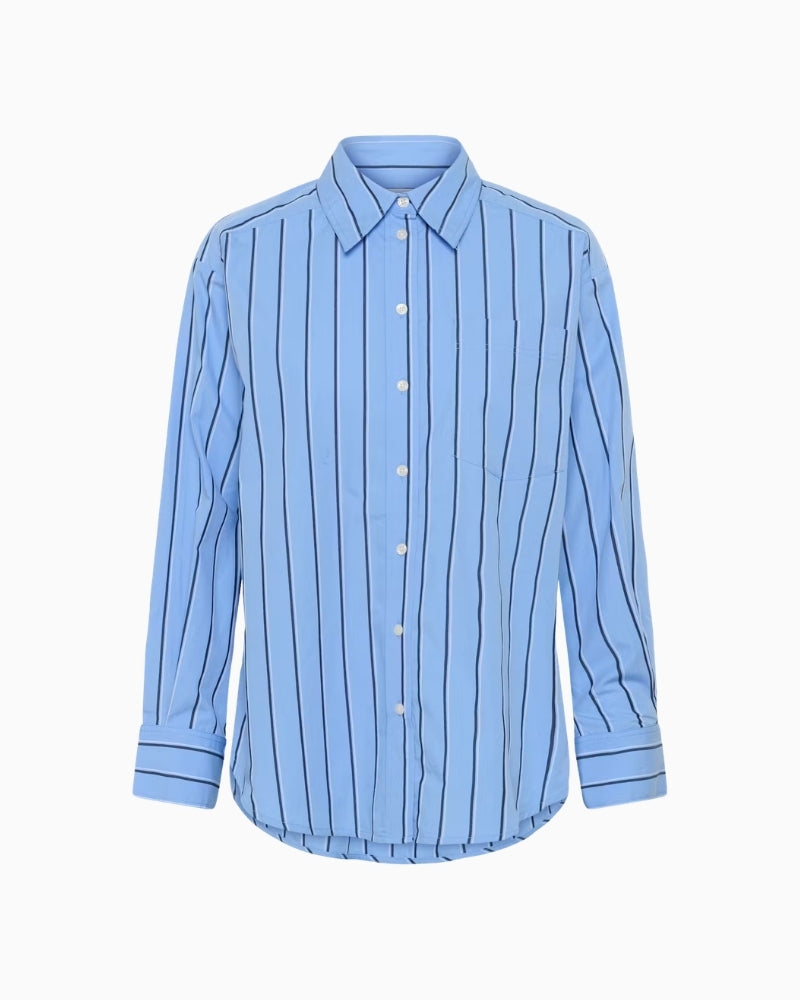 Part Two AnabellaPW Shirt Blue Stripe flat product image