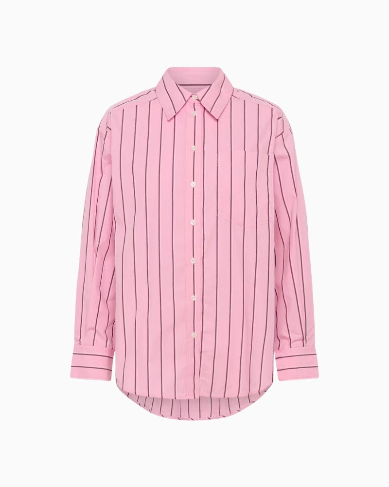 Part Two AnabellaPW Shirt Pink Stripe flat product image