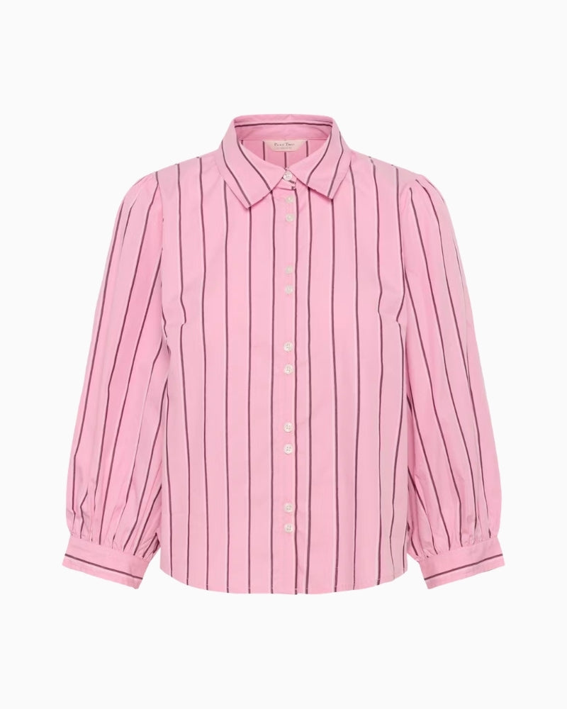 Part Two AnaisPW Shirt Pink Stripe product flat lay