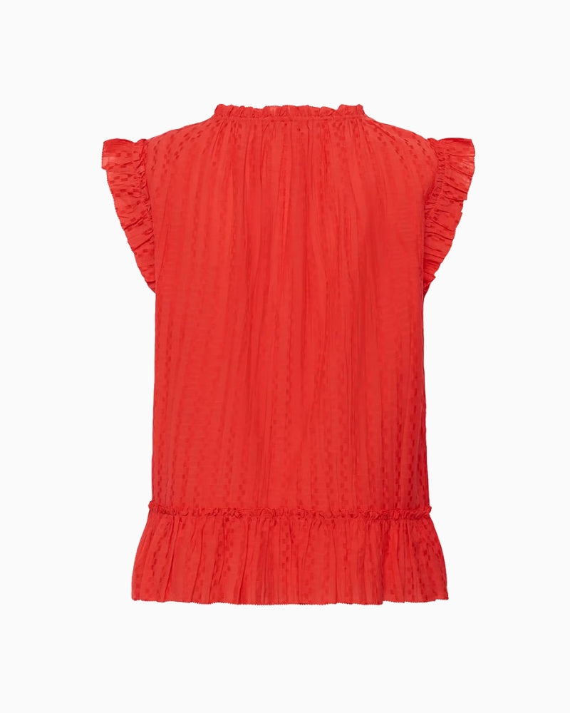 Part Two AnekaPW blouse flat lay back view