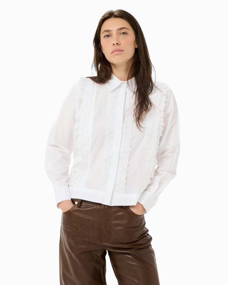 Part Two AnelinePW Shirt white front view