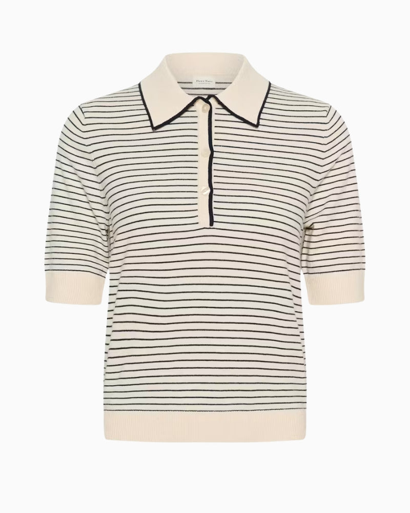 Part Two AnettiPW pullover navy cream front