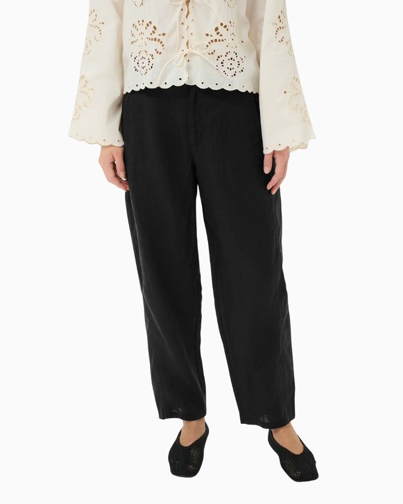 Woman wearing Part Two Atimapw Trousers full length – Áines Boutique