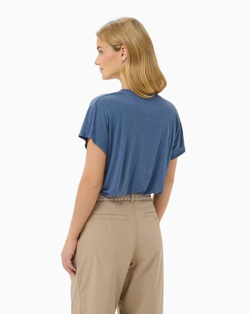 Part Two AxelinesPW T-shirt indigo back view